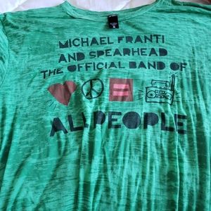 Michael Franti concert shirt 2XL